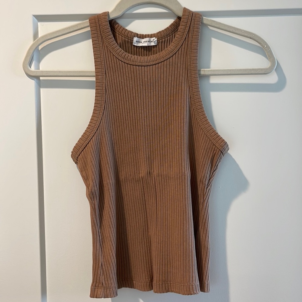 Good American ribbed tank